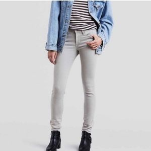 Women's 711 Light Grey Skinny Jeans